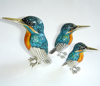 Eisvogel Silber 925 Miniaturen 001